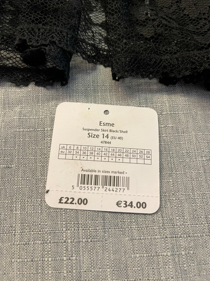 ANN SUMMERS черный подтяжка юбка размер новый с этикетками размеры 8-18 RRP £22 - Изображение 4 из 4