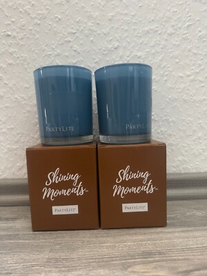 Partylite Escential Duftwachsglas ''Sea Salt & Sage'' 2 Stück, NEU + OVP