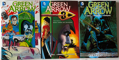 Lot of 3 total DC comics Green Arrow Vol. 1, 2 and 3 Very good
