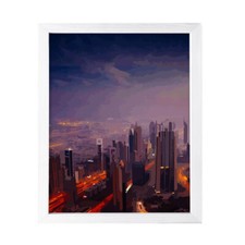 Designs ByLITA Urban Dusk Nightfall, Wall Print Art Old Masterpieces