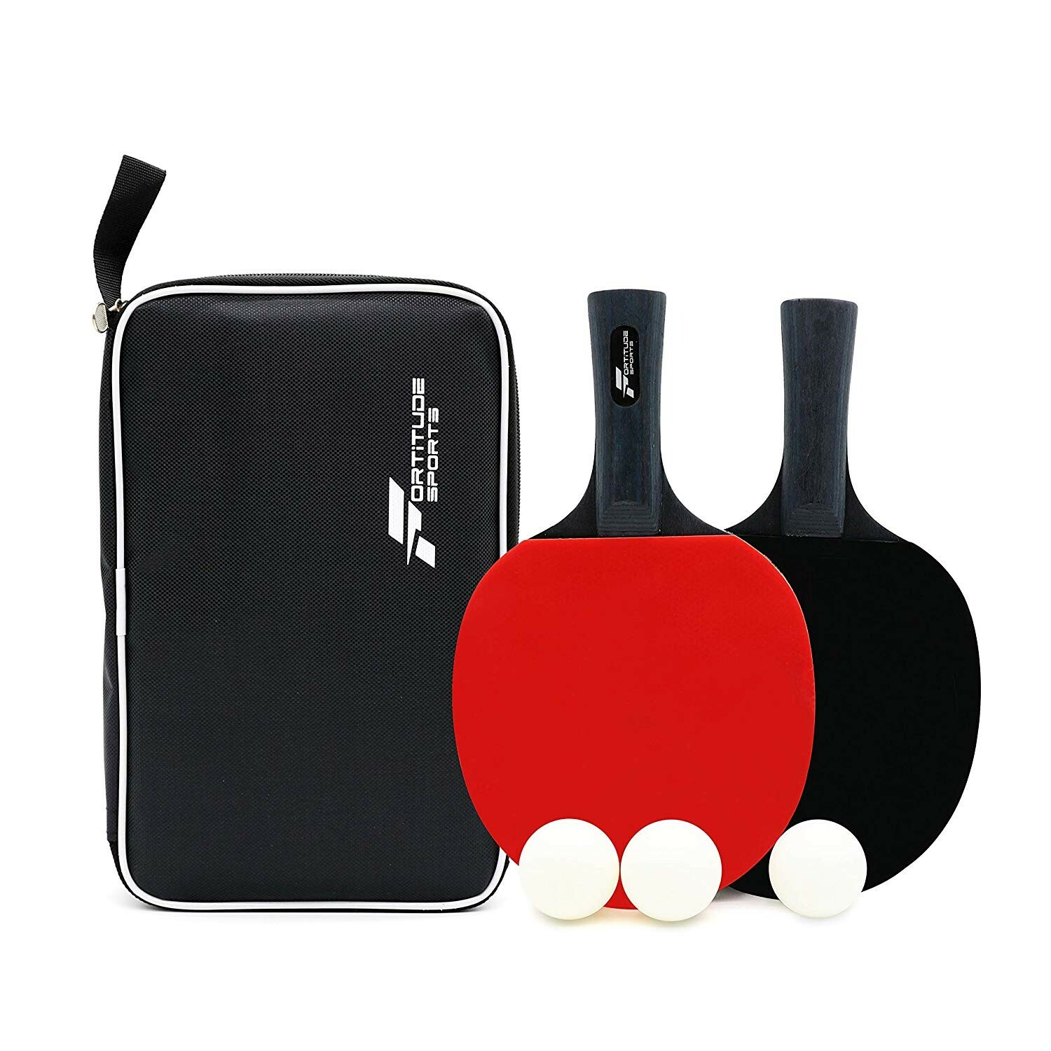 Fortitude Sports Table Tennis Bats Set | 2 Bats, 3 Balls & Carry Case
