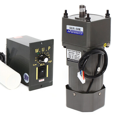 Electric Ac Gear Motor Reversible Variable Speed Controller Single-phase 1/50 Hp