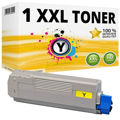 1x XXL TONER Gelb für OKI Data C5550MFP C5800DN C5800N C5900DN C5900N C5900DTN