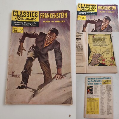 Rare *ERROR* Classics Illustrated Frankenstein # 26 Dec. 1965