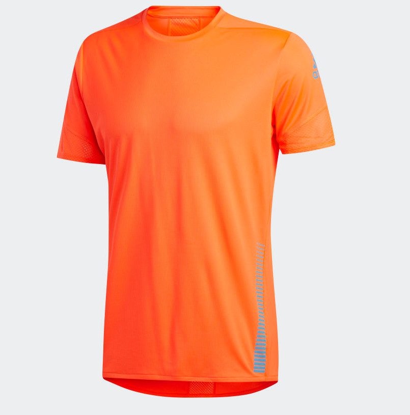 Мужская футболка Adidas 25/7 Rise Up N Run Parley, солнечно-красная/ярко-синяя