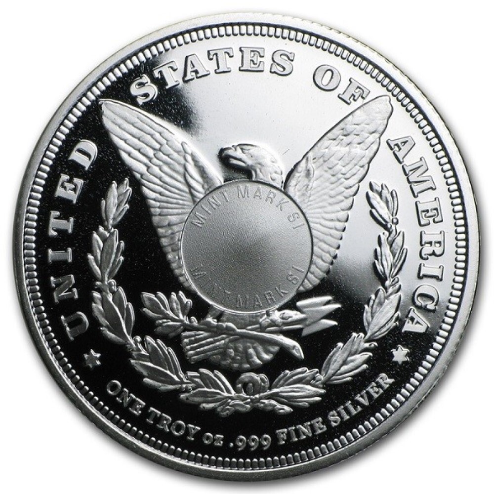1 oz .999 Fine Silver Sunshine Mint Morgan Dollar Round