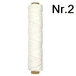 NATURPRODUKTE LEMBCKE GBR (0,56 EUR/m) Runddocht Stärke 2 (10m) Kerzendocht Docht