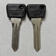 COLE MZ9R Car Key Blank Lot Of 2 From ITALY 