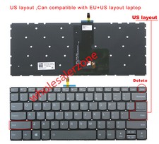 New Lenovo Yoga 520-14IKB 720-15IKB Laptop Keyboard US gray With Backlit