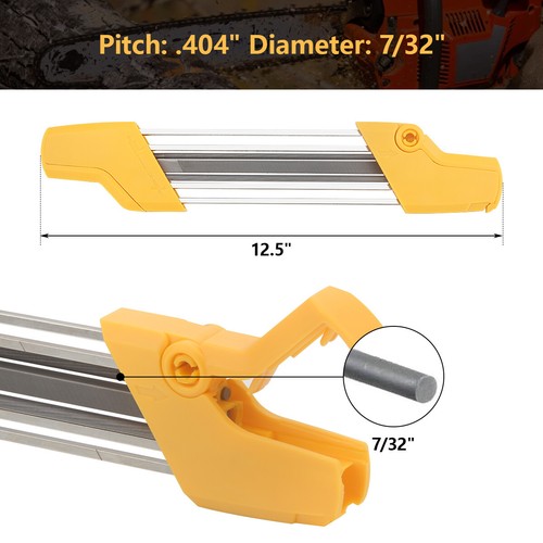 2 IN 1 Kettensäge Zähne Schnellschärffeile für STIHL 0,404"P 5,5mm Kette - Bild 2 von 8