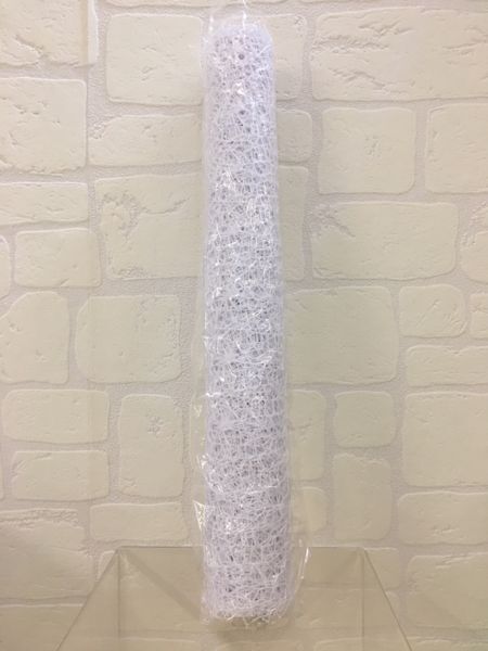 Rete Spider Polycotton BIANCO 50 cm x 5 yards 4.60 metri 04T9