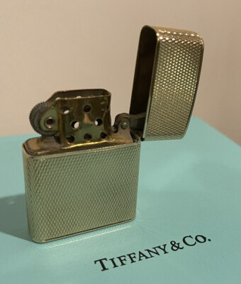 Tiffany Co 14K Solid Yellow Gold Cigarette Lighter Vintage Mint