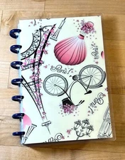 Vintage Paris Front/Back Cover Set 4 use with MINI HAPPY Planner~