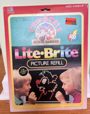 Lite Brite Refill Chip n Dale Rescue Rangers Chip & Dale 12 Characters 24 guide