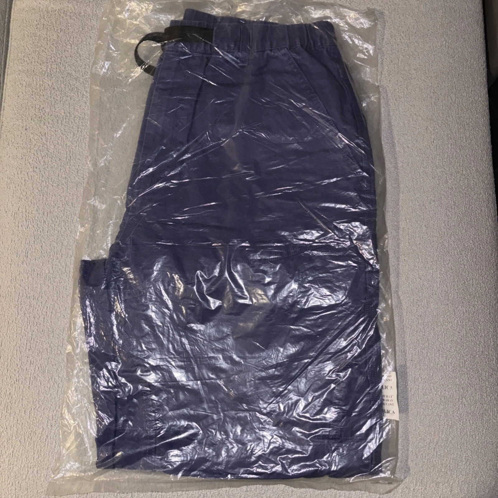 Pantalon RCA Supreme coton FW22 bleu taille L neuf dans son sac