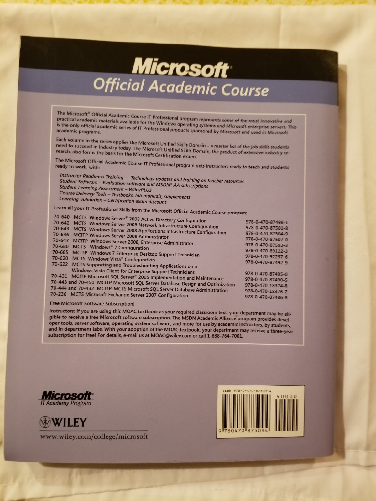 Microsoft Official Academic Course Ser.: Exam 70-680 : Windows 7 ...