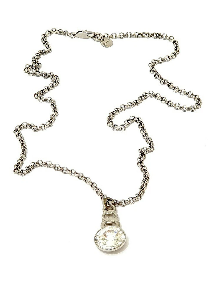 Dyrberg/Kern & Brax Kette Collier mit Anhänger großer Swarovski Kristall - Bild 2 von 4