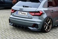 Heckansatz Heckeinsatz Diffusor Seitenteile Flaps aus ABS für Audi A1 GB S-Line