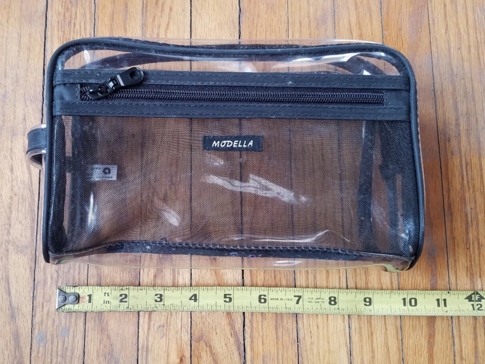 CLEAR Modella Zippered Makeup Cosmetic Bag Organizer - Image 3 of 3