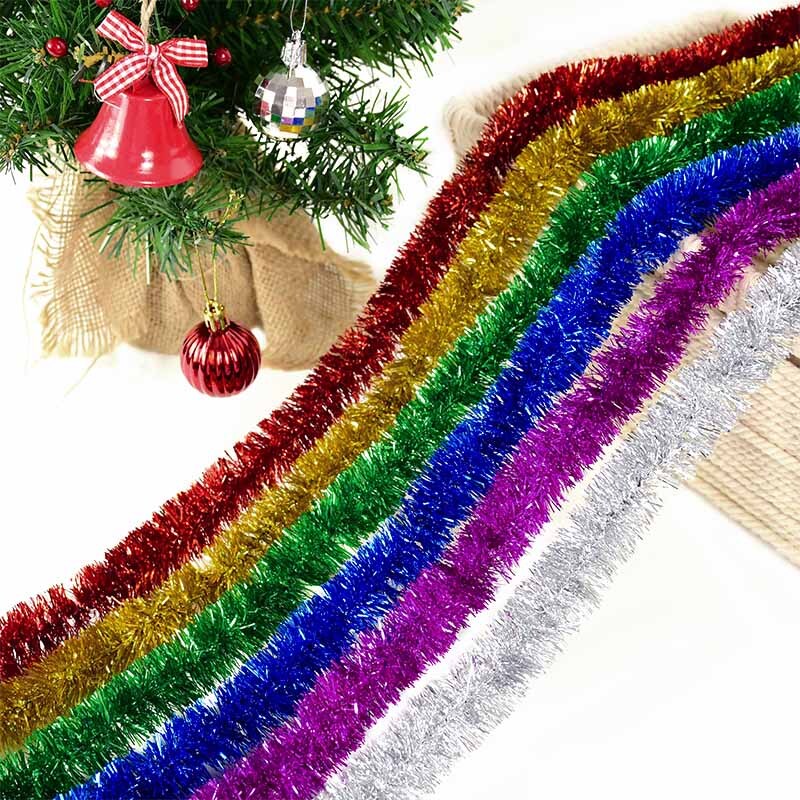 Luxury Chunky Thick Xmas Tinsel Garland Tree Home Christmas Party ...