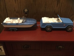 tonka jeepster with boat