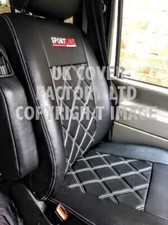 CUSTOM FIT VAN SEAT COVERS COMPATIBLE WITH TWO SINGLES VW CADDY   SPORTLINE 1-SL