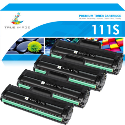 4 Pack MLT-D111S Toner Cartridge Black For Samsung Xpress M2020W M2070FW Printer