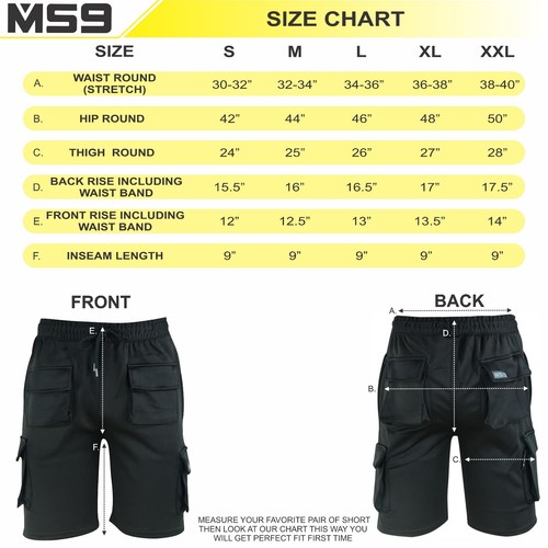 MS9 Pantaloncini da lavoro jogger MS9 da uomo pile decoratori combattimento carico - Foto 8 di 8