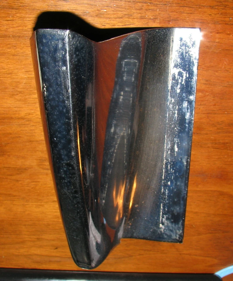  1966 1967 66 67 Lincoln matrícula interior izquierda parachoques inserto cromo Foto 2 de 3