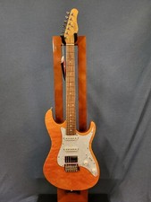 Tagima Stella Classic Double Cut Trans Amber Electric Guitar - Dw-tamb