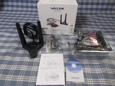 Wavlink AX5400M Wi-Fi 6E PCIe Tri-Band Wireless Adapter New Open Box FREE SHIP