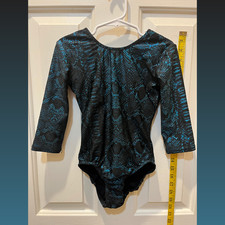 Motionwear Practice Leotard Child Medium Gymnastics Snake Excellent Condition