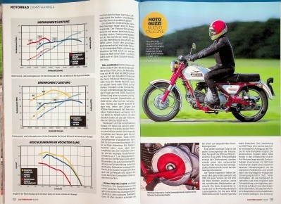 Oldtimer Markt 4006) Moto Guzzi Nuovo Falcone mit 26PS besser als...?