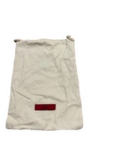 Cream Valentino Garavani drawstring dust bag with a red logo accent 13x9 H83