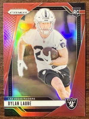 2024 Prizm Dylan Laube Rookie Red Retail Case Hit RC #330 Raiders SP