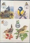 XE60227 Belgium 1992 -1998 animals fauna flora birds maxicards used