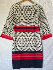 Eliza J Multicolor dress women’s stretch jersey 3/4 sleeve Sz 4