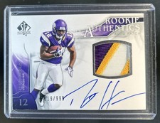2009 SP Authentic Percy Harvin Patch Rookie RC Auto #/999 Vikings