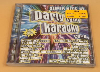 2012 Party Tyme Karaoke Super Hits 18 inc Katy Perry Nicki Minaj Justin Bieber