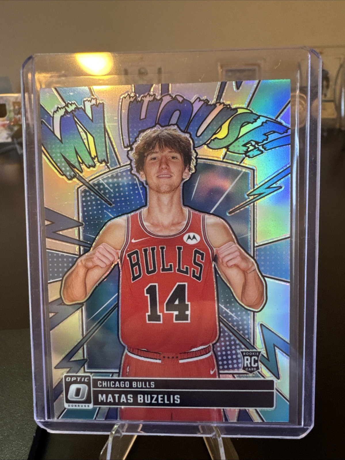 2024-25 Donruss Optic Matas Buzelis My House Silver HOLO Prizm (RC) #15 Bulls