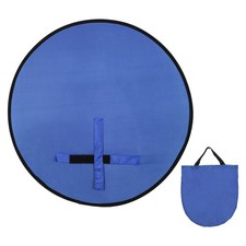 Blue Green Screen Backdrop 43" Diameter Foldable Green Background with Stand