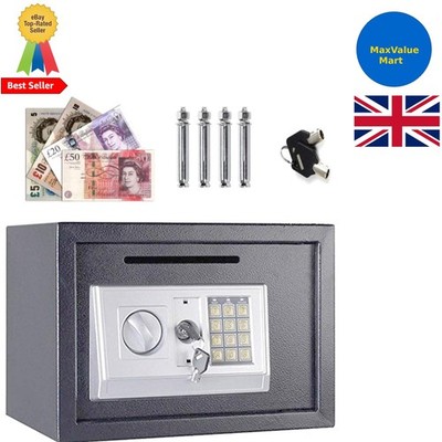 GROSSER STAHLSAFE DIGITAL SCHLÜSSEL ELEKTRONISCHE SICHERHEIT HOME OFFICE GELD SAFE BOX