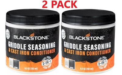 Blackstone 4114 Griddle Seasoning and Cast Iron Conditioner, 6.5 Ounce - 2 PACK