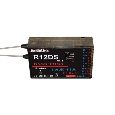 R12DS 2.4Ghz RC Empfänger Kanäle Empfänger Für Radiolink Sender