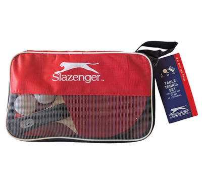Slazenger Tischtennis-Set - 6-Teilig (2 Schläger, 3 Bälle, 1 Tasche) NEU/OVP