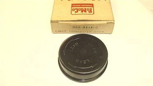 Carcasa termostato obturador doble cuádruple y supercarga NOS 56 57 Ford & Thunderbird Foto 3 de 3