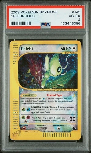 2003 Pokemon Skyridge 145/144 CELEBI - HOLO PSA 4 Excellent Condition! Ereader!