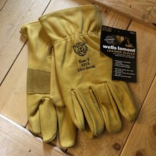 Cowhide Leather Wells Lamont Premium Leather Work Gloves XL "SHIPS FREE"