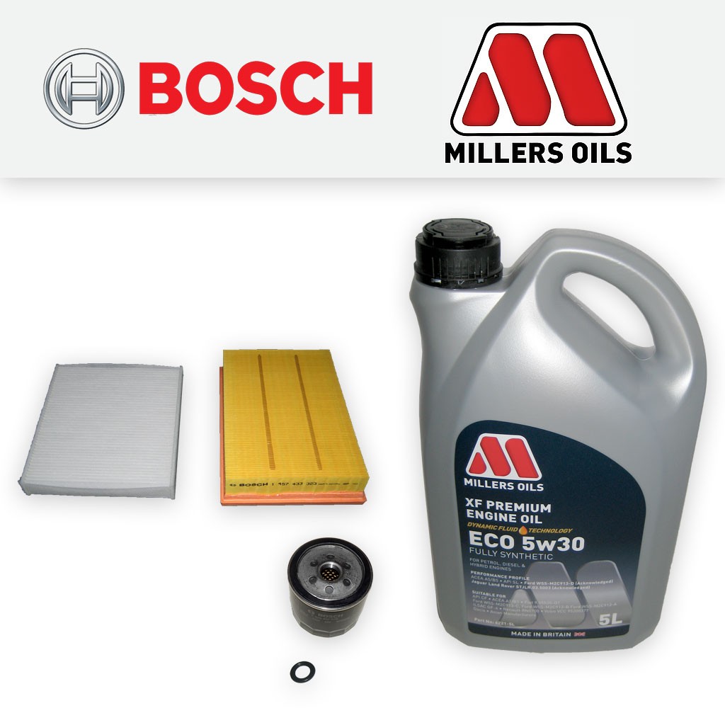 SERVICE KIT for VOLVO C30 1.6 OIL AIR CABIN FILTERS +ECO OIL (2006-2007)