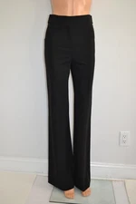 NWT Derek Lam Black Wide-Leg Pants, Size 38/US 2
